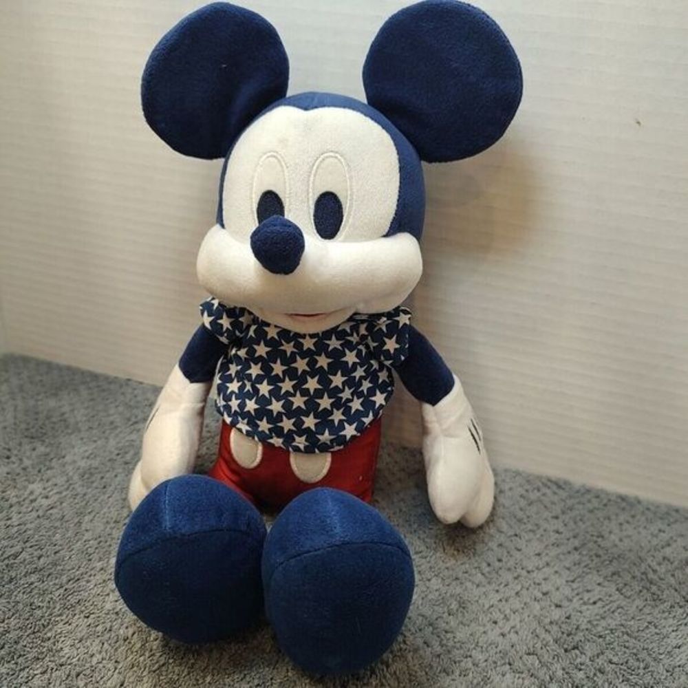 Disney Parks Mickey Mouse Americana Plush Small 13'' Toy Patriotic Collection